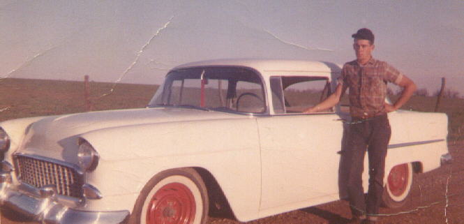 Dad with his pimp car, 1962