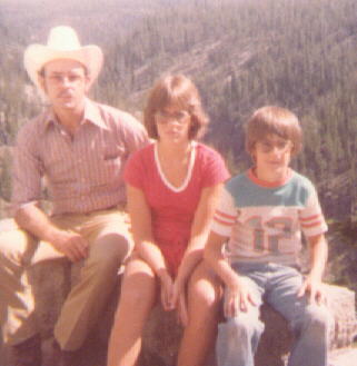 Dad, Carrie, and Jeff- in the 70s