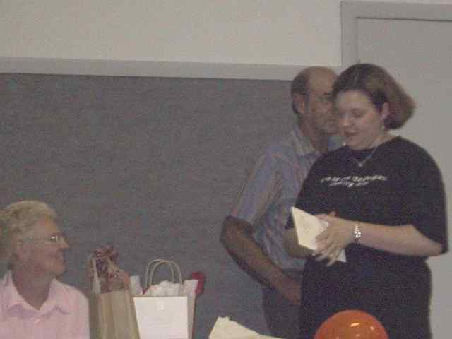 Mom, Me, and Dad while I was opening my cards. 5/01