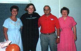 Aunt Jeannie, Me, Uncle Lonnie, Aunt Pat @ my graduation reception 5/01