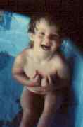 Naked in the pool, 3 years old or so